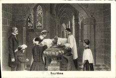 MODERN CARD Therese Baptism