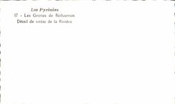 MODERN CARD the Caves De Betharram Detail of Vault of the River