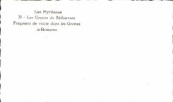 MODERN CARD the Caves De Betharram Fragment of Vault in the lower Caves