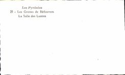 MODERN CARD the Caves De Betharram the Room of the Glosses