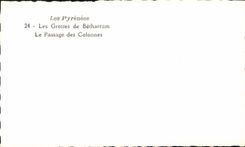 MODERN CARD the Caves De Betharram the Passage of the Columns