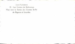 MODERN CARD the Caves De Betharram Seen Towards the Exit of the Caves