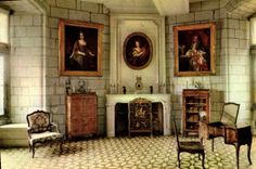 MODERN CARD Saumur Castle Museum of decorative Arts the living room of the tender porcelains