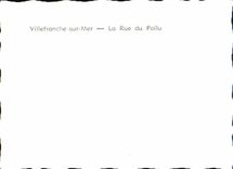 CPM Villefranche Sur Mer le Rue du Poilu