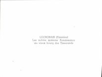 MODERN CARD Locronan noble houses Renaissance with the old borough of Tisserands