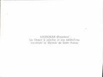 CPM Locronan La Chaire a precher ses Medaillons racontant la legende de Saint Renan