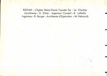 POSTAL MODERNA Royan la fachada de Notre Dame de la iglesia es la Campana-torre