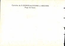 MODERN CARD Corniche of St Georges de Didonne has Meschers Plage of Suzac