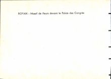 MODERN CARD Massive Royan of Flowers In front of the Palate of Congers