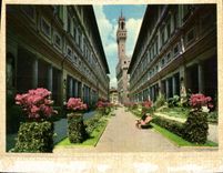 POSTAL MODERNA Firenze Piazzale Degli Uffizi si Trova tiene Sinistra Uscendo DA Palazzo Vecchio