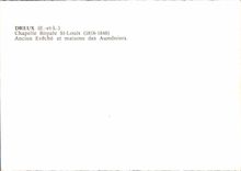 POSTAL MODERNA cámara acorazada real St. Louis Eveche y Maisons viejos de Dreux de los capellanes