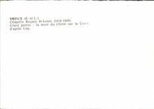 POSTAL MODERNA los heladas reales de Dreux Chapelle St. Louis pintaron la muerte de Cristo en la cruz según homosexual