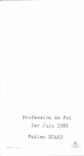 Image pieuse Jesus Es Tu A Moi Profession de foi 1 er juin 1986 Fabien Buard