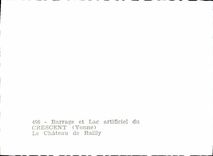 MODERN CARD Stopping And Artificial Lake Of Crescent the Castle De Railly