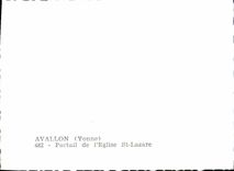 CPM Avallon Portail De l'Eglise St Lazare