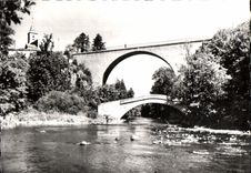 MODERN CARD Pierre Perthuis Two Bridges