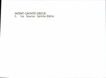 MODERN CARD Mount Sainte Odile the Source Sainte Odile