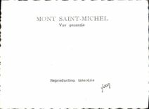 MODERN CARD Mont Saint Michel View