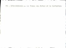 POSTAL MODERNA Estrasburgo el paladar de Rohan y de la catedral