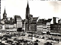 POSTAL MODERNA Estrasburgo el lugar de Kleber y la catedral