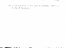 POSTAL MODERNA corte de Estrasburgo de la ménsula dejada y de la pasarela