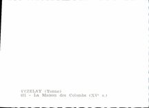 CPM Vezelay La Maison Des Colombs 15eme