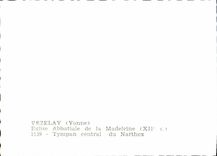 CPM Vezelay Eglise Abbatiale De La Madeleine Tympan central du narthex