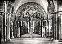 MODERN CARD Vezelay Abbey church Of the Madeleine Narthex And the Nave