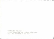 MODERN CARD Vezelay Abbey church Of the Madeleine Narthex And the Nave