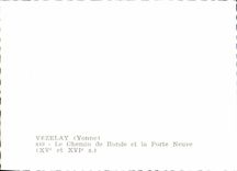 CPM Vezelay Le Chemin De Ronde Et La Porte Neuve