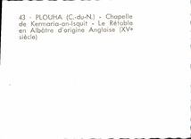 MODERN CARD Plouha Vault De Kermaria Year Isquit the Alabaster Retable Of English Origin