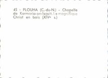 MODERN CARD Plouha Vault De Kermaria Year Isquit Splendid Christ Out of Wooden