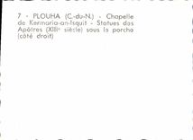 MODERN CARD Plouha Vault De Kermaria Year Isquit Statues Of the Apostles Under the Porch