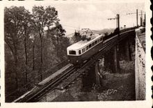 CPM La Cremaillere Sur Le Grand Pont Langres Train