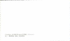 CPM Grottes D'Arcy Sur Cure Entree Des Grottes