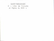 CPM Saint Thegonnec L'Arc De Triomphe Et l'Eglise Du 17eme