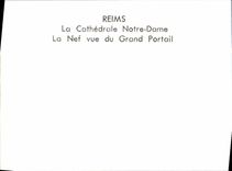 CPM Reims La Cathedrale Notre Dame La Nef Vue Du Grand Portail