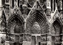 MODERN CARD Rheims the Cathedral Notre Dame Gates Of the Western Frontage
