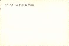 CPM Nancy La Porte Du Musee