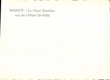 CPM Nancy La Place Stanislas Vue De l'Hotel De Ville