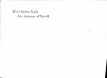 POSTAL MODERNA montar Sainte los castillos de Odile de Ottrott