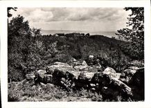 MODERN CARD Mount Sainte Odile the Pagan Wall with sight on the Convent