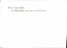 MODERN CARD Mount Sainte Odile the Pagan Wall with sight on the Convent