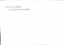 MODERN CARD Mount Sainte Odile La Chapelle Holy Odile