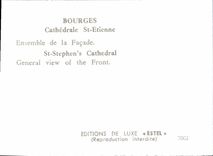 POSTAL MODERNA catedral St. Etienne de Bourges