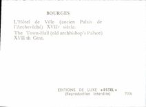 POSTAL MODERNA Bourges el ayuntamiento