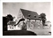 POSTAL MODERNA graneros de Bourges en monedas de diez centavos