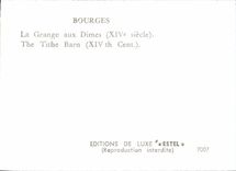 POSTAL MODERNA graneros de Bourges en monedas de diez centavos