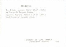 POSTAL MODERNA Bourges el corazón de Jacques del paladar