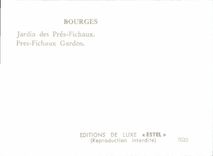 POSTAL MODERNA jardín de Bourges de Fichaux cercano